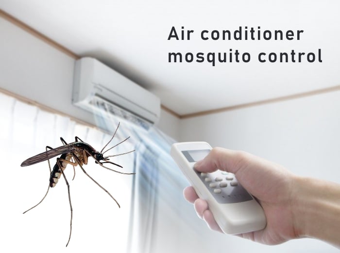 Air conditioner mosquito control