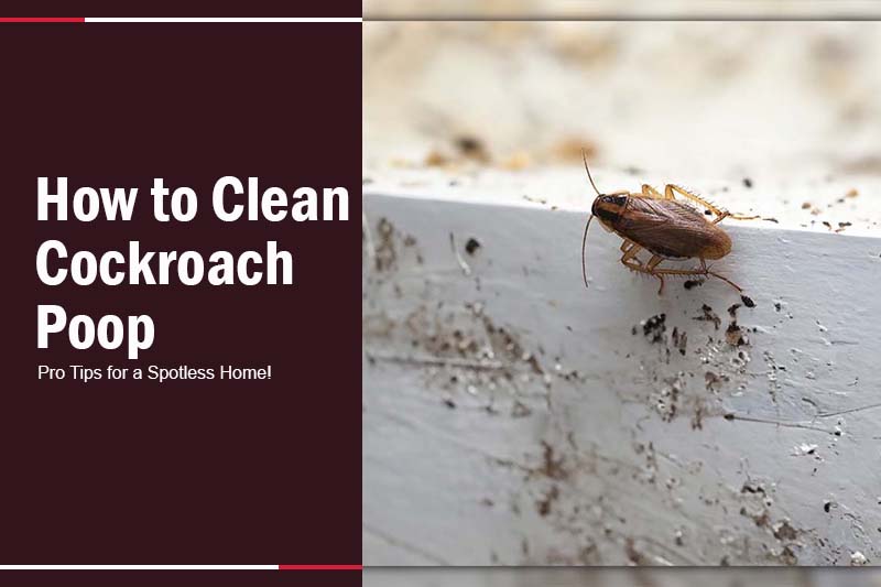 how to clean cockroach poop 