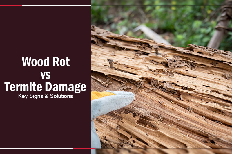 Wood Rot vs Termite Damage